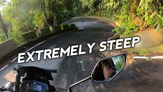 FZ25 and the STEEP DOWNHILL ROAD | NATURAL SWIMMING POOL of SHIVKHOLA