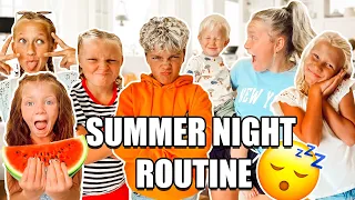 MOM of 16 KiDS SUMMER NiGHT ROUTiNE! 🍉