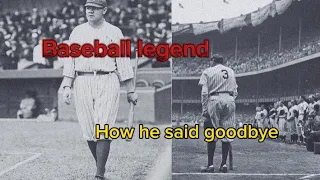 The Story of one Photo| Babe Ruth at his last game