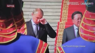 Russische Hymne bei Staatsbesuch: Putins Kampf mit den Tränen | DER SPIEGEL