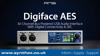 RME Digiface AES Overview - 30-Channel, Bus-Powered USB Interface With Digital Connectivity and SRC