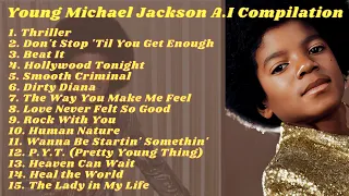 A.I Young Michael Jackson Music Compilation | #ai #artificialintelligence