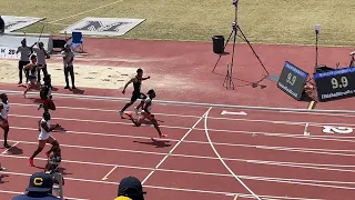 2024 Mt Sac Relays Collegiate Men 100m - 10.08