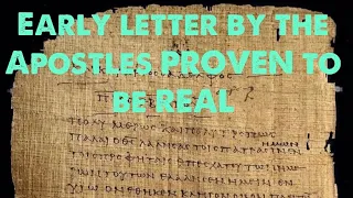 This Letter by the Apostles is Actually REAL! And It Gives Evidence for the Reliability of the Bible