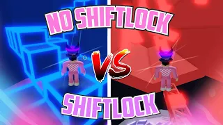 No Shiftlock vs Shiftlock Challenge In TOWER OF HELL | Roblox | Tower Of Hell