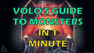 D&D Books in 1 Minute Volo's Guide to Monsters