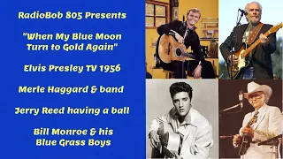 Elvis, Merle Haggard, Jerry Reed, Bill Monroe   When My Blue Moon Turns to Gold Again HD video