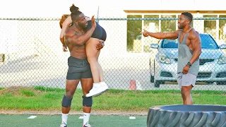 Bodybuilder pranking bodybuilders!