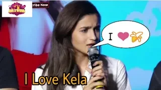 Alia Bhatt Talking About Kela Double Meaning Jokes