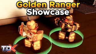TDX Golden Ranger Showcase (Stats + Gameplay) - Tower Defense X Roblox