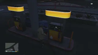 GTA V Gas station explosion