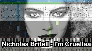 Nicholas Britell - I'm Cruella [Piano Tutorial | Sheets | MIDI] Synthesia