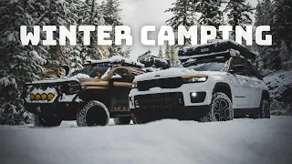 Winter Camping In The Pacific Northwest - Snowfall & Mount Hood Views | Conquest Overland