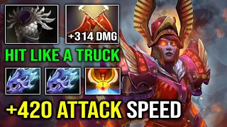 WTF +420 Attack Speed Legion Commander Brutal Hit Like a Truck with Double Moon Shard Dota 2