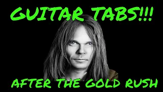 FINGERSTYLE GUITAR TABS EASY VERSION, NEIL YOUNG AFTER THE GOLD RUSH