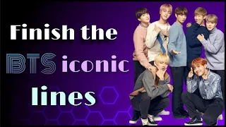 FINISH THE BTS ICONIC LINES | BTS QUIZ