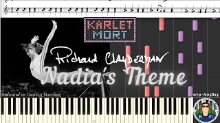 Richard Clayderman - Nadia's Theme on Synthesia [MIDI + Sheet Music]