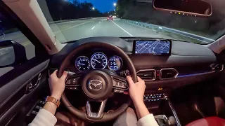 2023 Mazda CX-5 Carbon Edition - POV Night Drive (Binaural Audio)