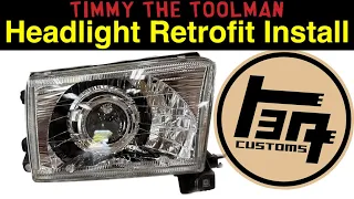 TEQ Customs Retrofit Headlight Install (3rd Gen 4Runner / 1st Gen Tacoma)