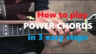How to Play Power Chords In 3 Easy Steps | GuitarZoom.com | Steve Stine