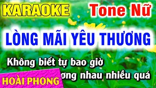 Karaoke Lòng Mãi Yêu Thương Tone Nữ Nhạc Sống Dể Hát | Hoài Phong Organ