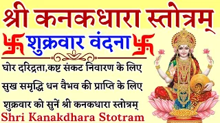 Kanakdhara Stotram | कनकधारा स्तोत्रम् | अपार धन सम्पत्ति के लिए नित्य सुनें ११ पाठ | Lakshmi stotra