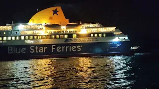 BLUE STAR PATMOS ARRIVAL IN PATMOS