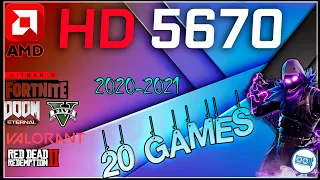 *AMD Radeon HD 5670 1gb in 20 GAMES      | 2021