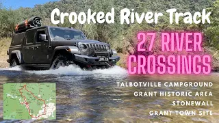Crooked River Track via Talbotville, Stonewall and Grant in a Jeep Gladiator, Victorian High Country