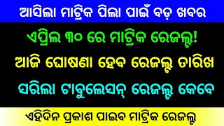 Matric Result 2024 Date | Odisha Matric Result 2024 | 10th Result Date 2024 Odisha