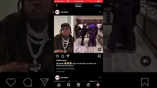 Gunna’s security tosses someone in jewelry store.