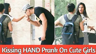 Hand KISSING Prank (GONE ROMANTIC) || Pranks in India || Prank On girls || MindlessLaunde