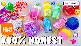 Reviewing $2 Temu Slimes 🧡 Slime Ratings & Unboxing