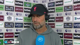 "The stuff we played was absolutely incredible" Jürgen Klopp on Liverpool's win over West Ham