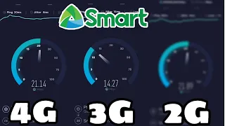 SPEED TEST- (4G vs 3G vs 2G) Smart/TNT Night Time