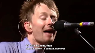 Radiohead- Paranoid Android Live (Lyrics y Subtitulado al Español) HD
