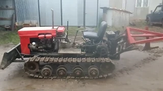 самодельный гусеничный трактор обзор MINI DOZER