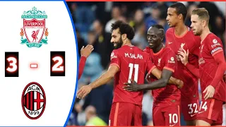 Liverpool vs Ac Milan 3 - 2 | Highlights & All Goals UCL 2021/22 #liverpool #milan  #mosalah