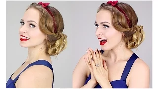 Easy Snow White Updo (1930s!)