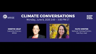 Climate Conversations presented by WRISE & Vote Run Lead