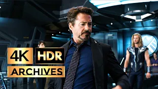 The Avengers [ 4K - HDR ] - Tony Stark Enters - "That man is playing Galaga" (2012)
