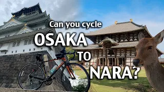 Cycling from Osaka castle to Todai-ji Temple, Nara  – 4K