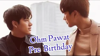 OhmNanon at Pawat Pre Birthday (Ayank setia menemani liat proyek fans )