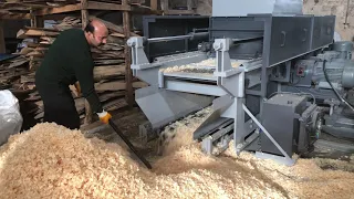 WOOD SHAVING MACHINE ANIMAL BEDDING HELIX 80S PROCESS