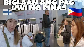 BIGLAAN ANG DISISYON SA PAG UWI NG PINAS🇵🇭NAKA PASOK NA SA LOOB+MATAGAL KAMI MAGKA LAYO😭|🇫🇮🇵🇭