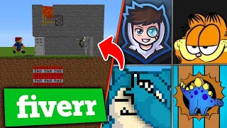 Ich kaufe Minecraft Fallen auf Fiverr für 4 YouTuber (Nqrman, Norisk, Stegi, Wichtiger)