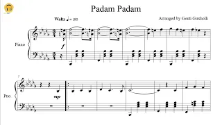 Padam Padam by Edith Piaf (Piano Solo/Sheets)