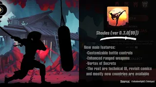 Shades: Shadow Fight Roguelike | New Features and Improvements (ver 0.3.0 (99)) [60fps]