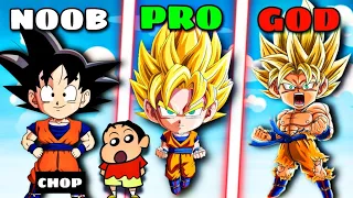 SHINCHAN AND CHOP UPGRADING NOOB GOKU TO GOD LEVEL GOKU!|DRAGON BALL Z GAME|IamBolt Gaming