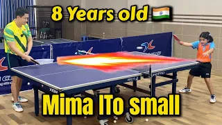 Mima Ito small of India 🇮🇳 | How to make Backhand Against Backspin very fast